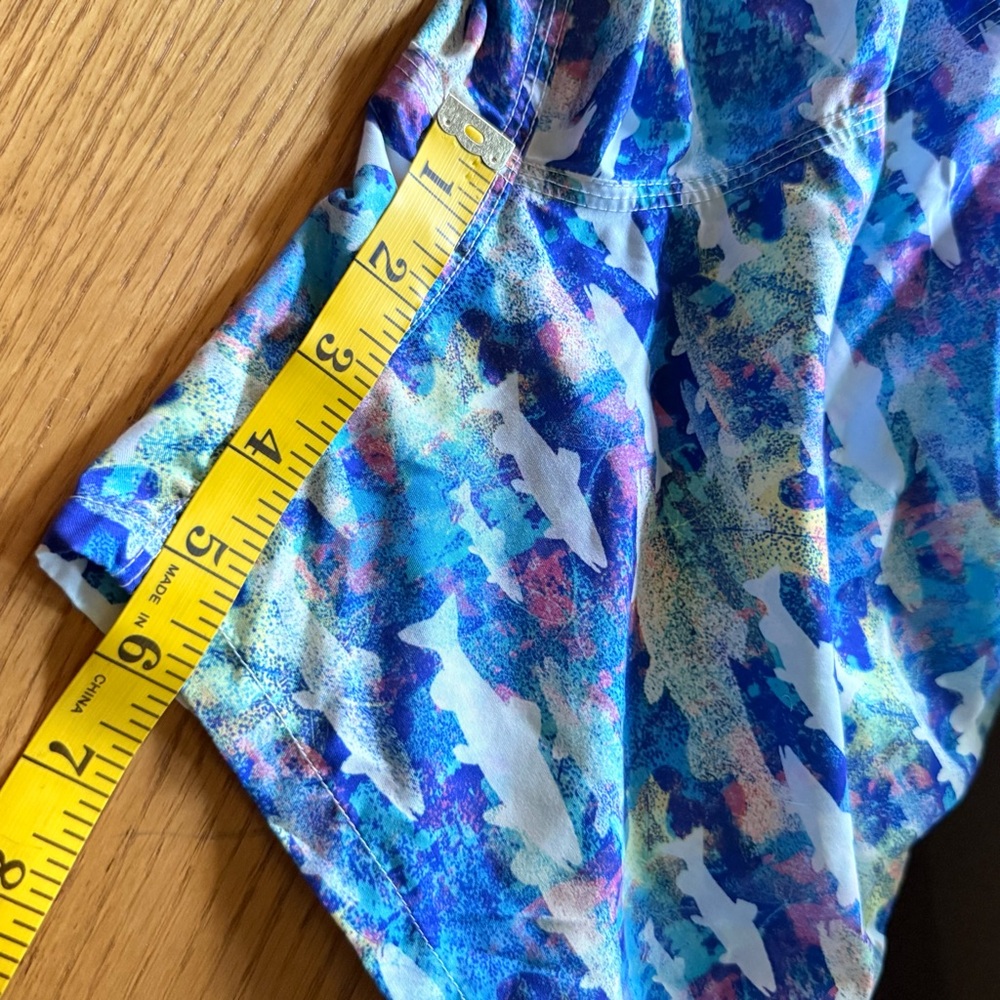 MICHAELS SWIMWEAR MEN'S FISH BLUE SWIM TRUNK Size XXL - Picture 10 of 11